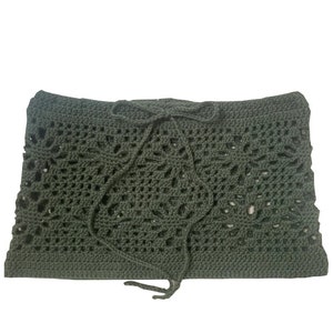 Crochet mini skirt