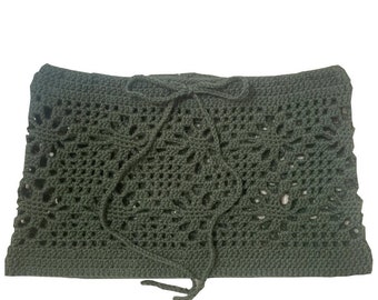 Minissaia de crochê