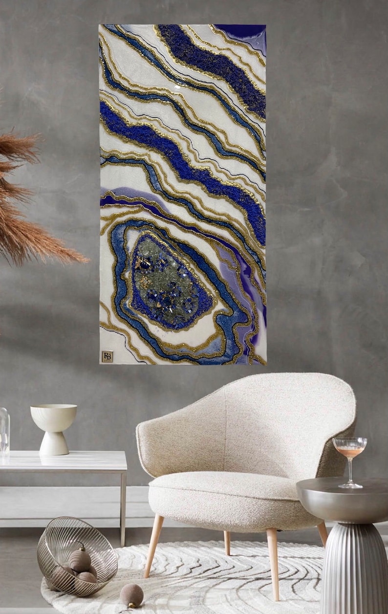 Geode Resin Art / Wall Decor / Epoxy Handmade Art / Wall Hangings