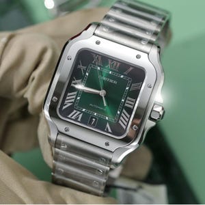 Cartier Santos de Cartier Medium Ref. WSSA0062 Watch - Ships from USA - Free Shipping | Minimalist & Luxury Design | Perfect Gift for Her