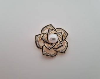 Broche de camelia/broche de flores