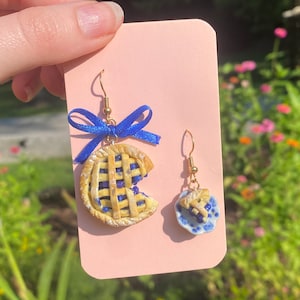 Blueberry pie earrings