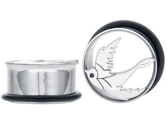 BUZZ Brassknuckle Hollow 316L Surgical Steel Double Flared Ear Plug Sold as a Pair BUZZ Brassknuckle Hollow 316L Surgical Steel Double Flared Ear Plug Sold as a Pair