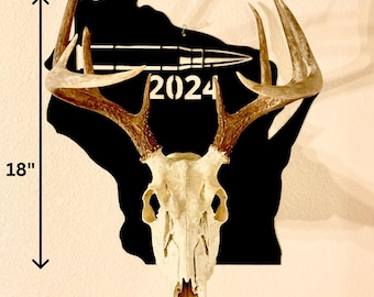 Custom Handmade Deer Skull Plaque: Trophy Mount Display - Etsy