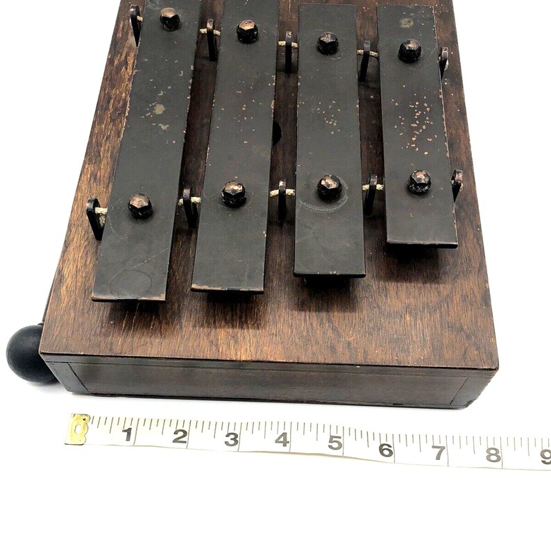 Antique DEAGAN Railroad Car Dinner Chimes Xylophone W Mallet Latest