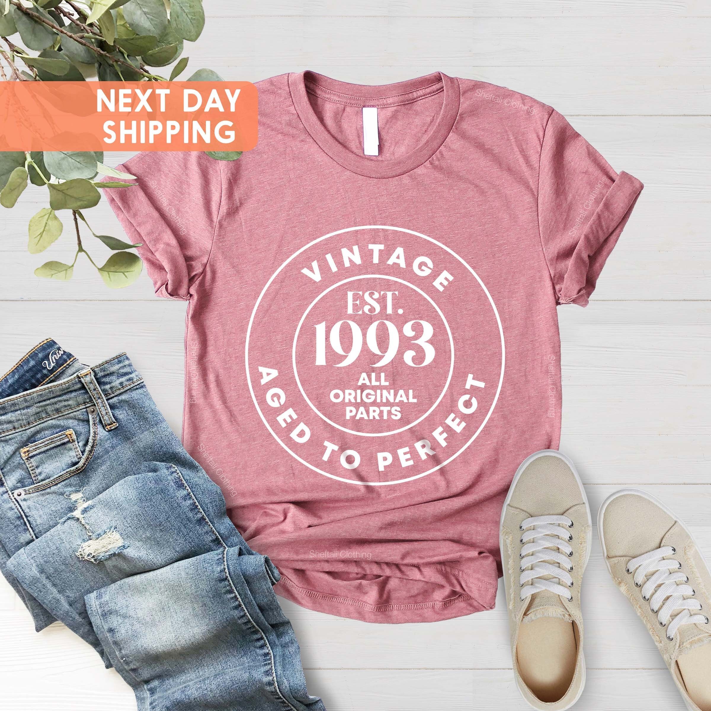 Vintage 1993 Shirt, 30th Birthday Gift For Women, 30th Birthday Shirt