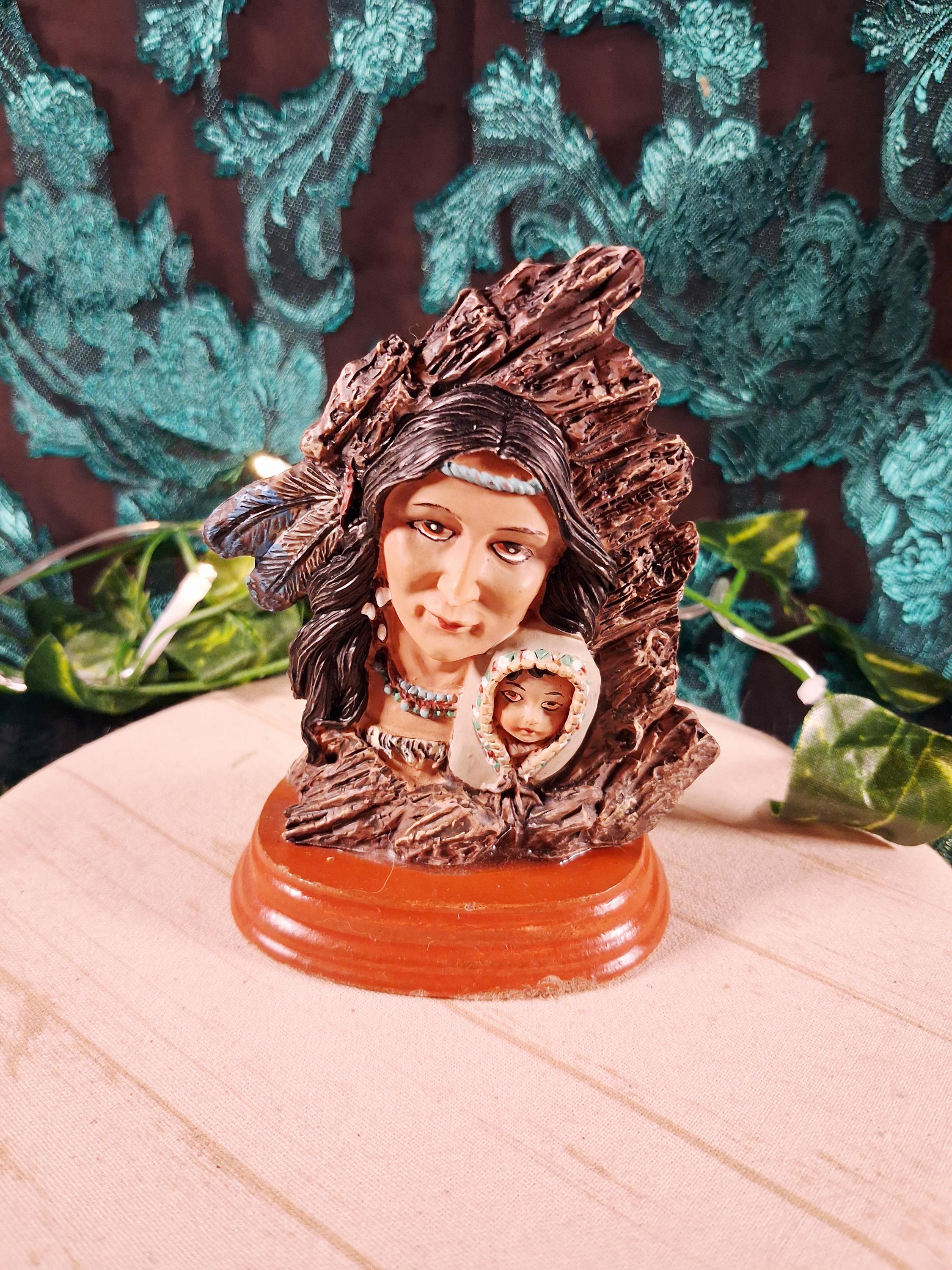 Native American Woman Statue - Etsy