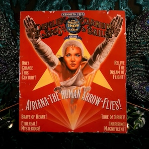 Ringling Bros. Barnum & Bailey Circus Program, Airiana “The Human Arrow” Souvenir