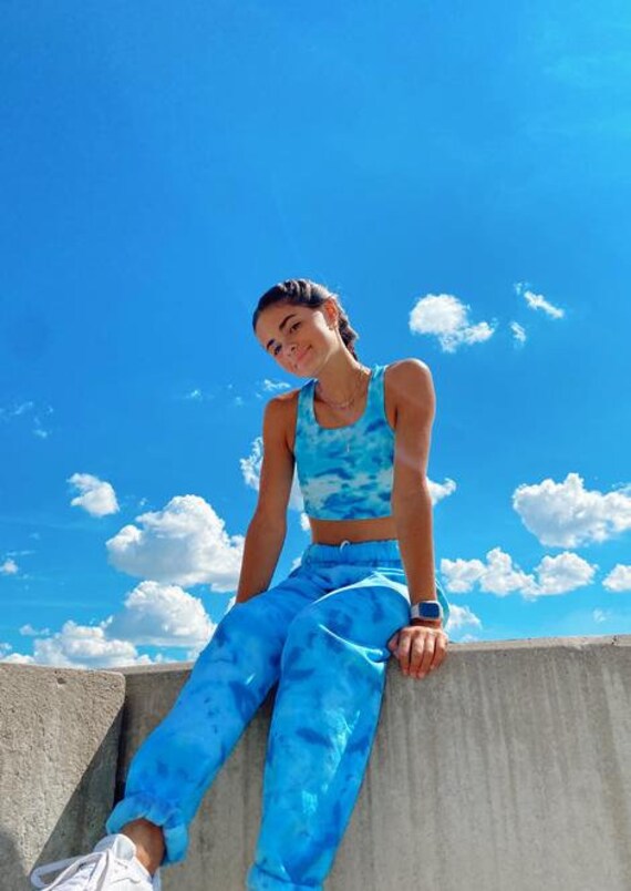 Tie dye sweatpants and tank set hotsell