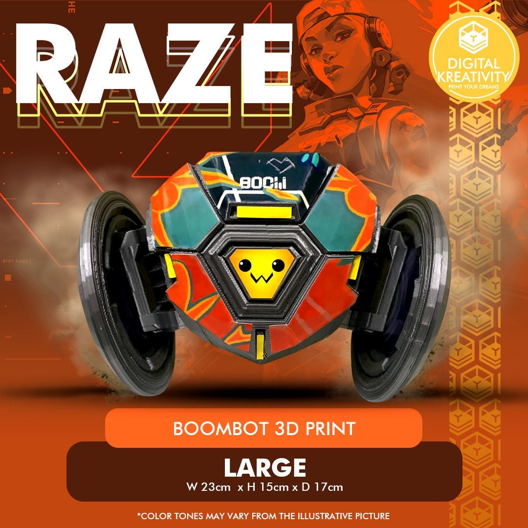 Raze's Boombot VALORANT XL Size REV3 Fast Shipping Etsy UK