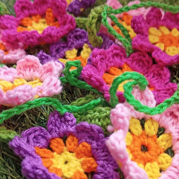 Kit de crochet de guirnalda de flores