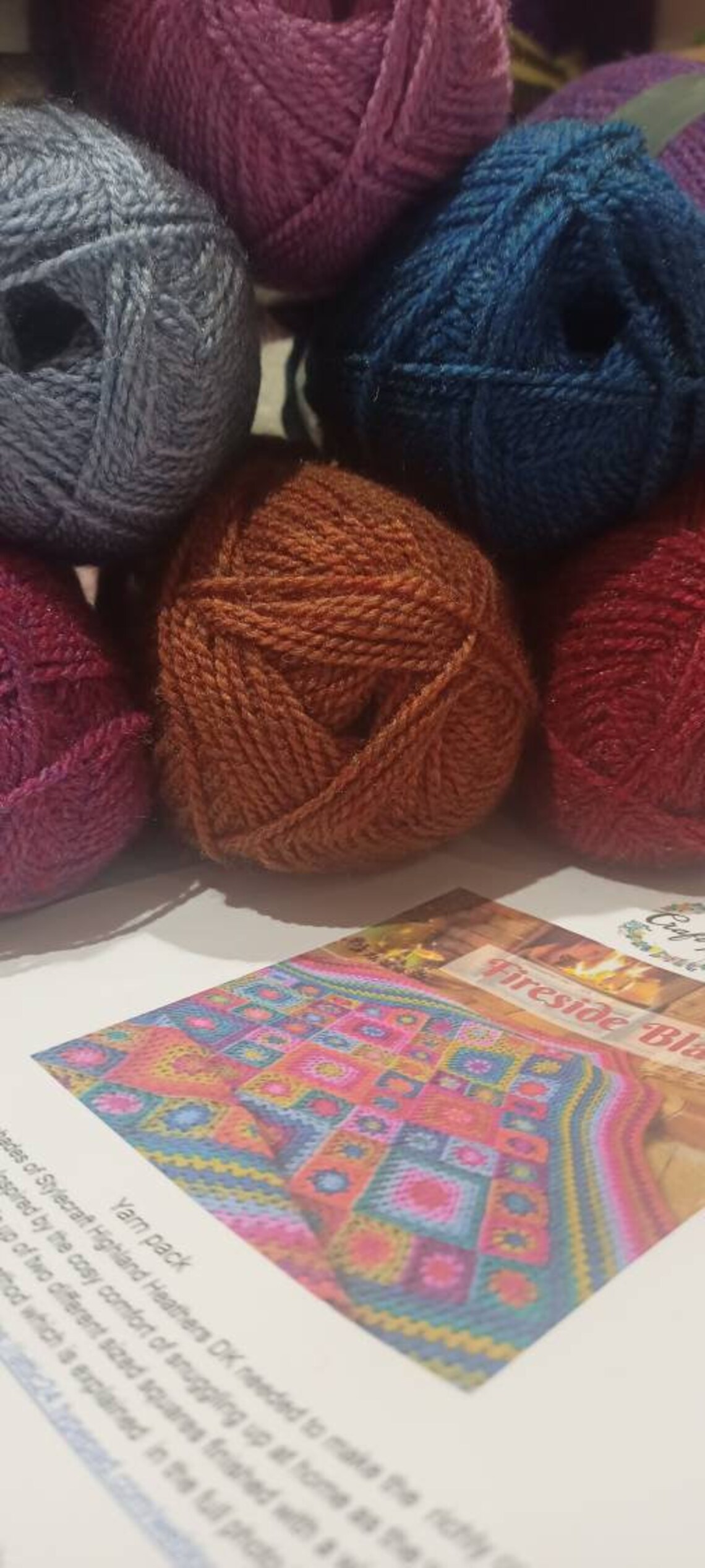 Fireside Blanket Attic 24 Yarn Pack of Stunning Highland Etsy UK