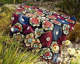 Frida's Flowers Crochet Blanket Yarn Pack: Mexican Folk Art Inspired