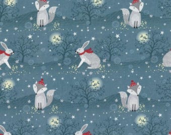 Winter Moonlight - stunning 100% cotton festive fabric in 3 beautiful designs