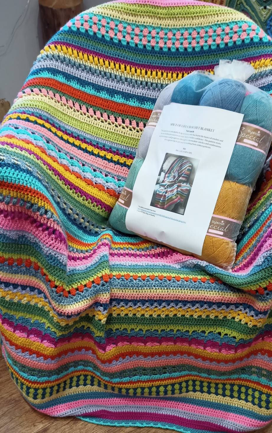 Rainbow Blanket Crochet Kit Ivf Baby Blanket Crochet Kit How to