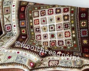 Winter Walk Crochet Blanket Yarn Pack - Woolthreadpaint Design