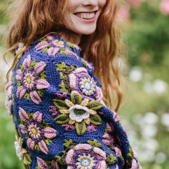 Climbing Rose Wrap YARN PACK Designed by Janie Crow , This