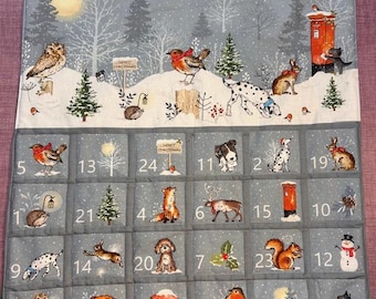 Advent calendar to make and sew - beautifully designed and printed 100% cotton, ready to sew yourself.