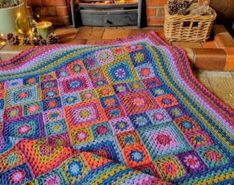 Fireside Blanket Attic 24  - yarn pack of stunning Highland Heathers yarn