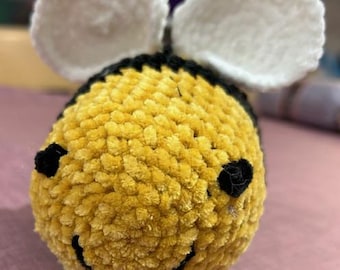 Crochet Bee Pattern: Chenille Yarn Amigurumi (PDF Pattern)