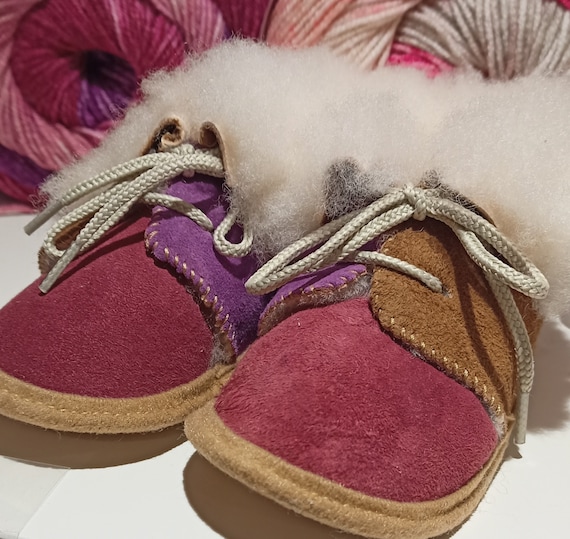 Stivali In Pelle Di Pecora Per Bambini E Neonati – Chiusura Con Linguetta Ripper – SNUGRUGS