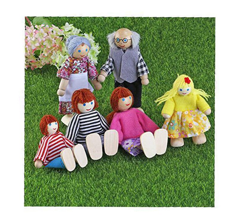 6PCS Full Family Doll Small Kids Toys Doll House Play Set Etsy