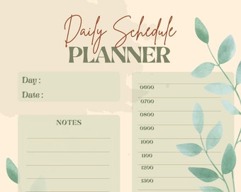 Daily Schedule Planner