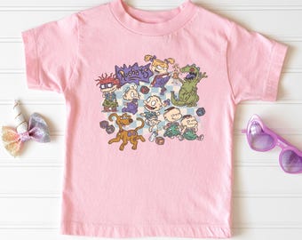 Camiseta infantil con estampado de dibujos animados de los 90 para bebés.