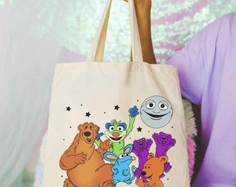 Bolsa de lona Bear & Friends / Bolsa divertida / Bolsa reutilizable / Bolsa moderna y bonita
