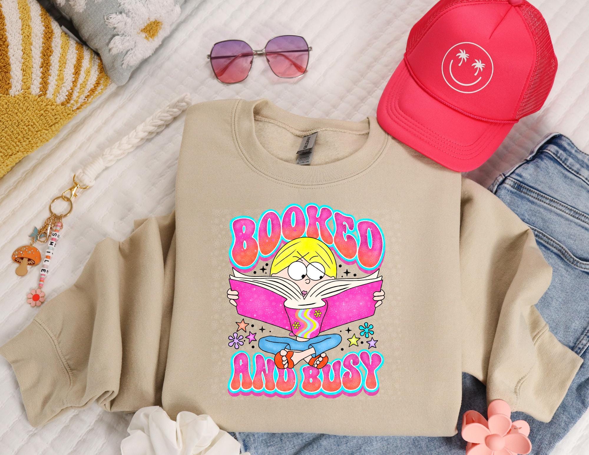 Booked & Busy T-shirt or Sweatshirt - Etsy