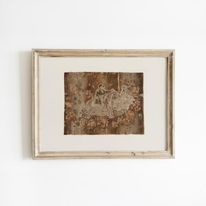 Primitive Folk Art Print – Revolutionary War Fabric – Early American Wall Decor – Colonial Textile Art – Rustic Farmhouse Print