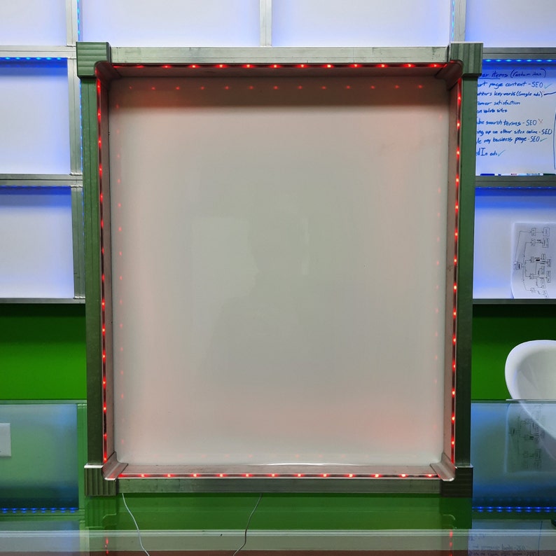 Aluminum Framed LED Dry Erase Board Etsy