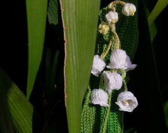 Crochet Pattern - LILY Of The VALLEY Mini Bouquet - Level 7