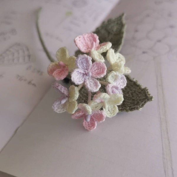 Crochet Pattern - HYDRANGEA Mini Bouquet - Level 6