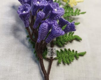 Crochet Video - JACARANDA Mini Bouquet Step by Step Tutorial