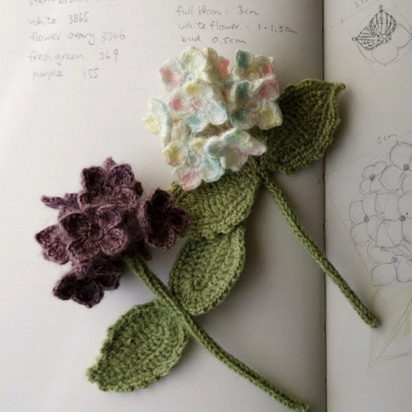 Crochet Video - HYDRANGEA Mini Bouquet Step by Step Tutorial - Level 5