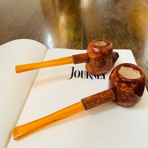 Pipe à tabac Pipe en bois dur Cigarettes Accessoires Pipe faite à la main Pipe neuve Pipe en bois