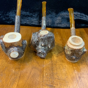 Pipe à tabac Pipe en bois fabriquée à la main Pipe à cigares (vendue à l'unité) assortie