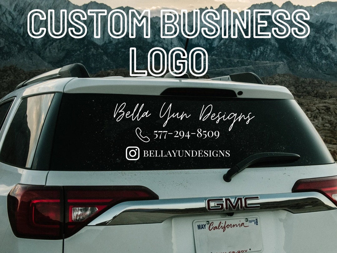 Custom Business Car Decal Custom Vinyl Decal Business Logo Car Decal Bumper Sticker Custom