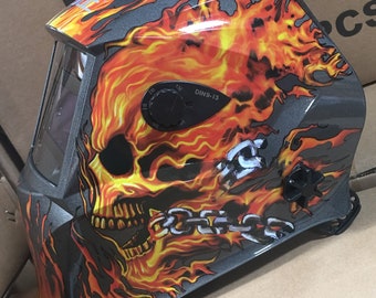 New skull 4-sensors AUTO DARKENING WELDING / grinding Helmet mask hood