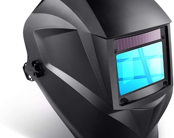 New black Certified ANSI CSA CE Professional Multifunction Solar Powered Auto Darkening Welding Helmet+Grinding with 4 sensors