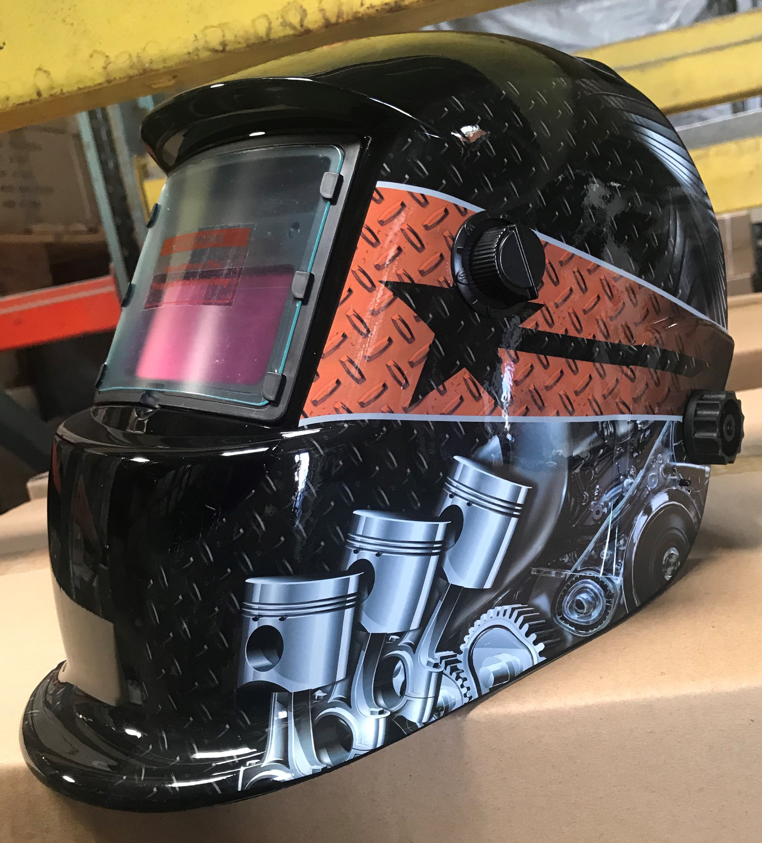Laser Welding Helmet With Double Lens – Full Face Protection For TIG, MIG, & ARC Welding (Black)