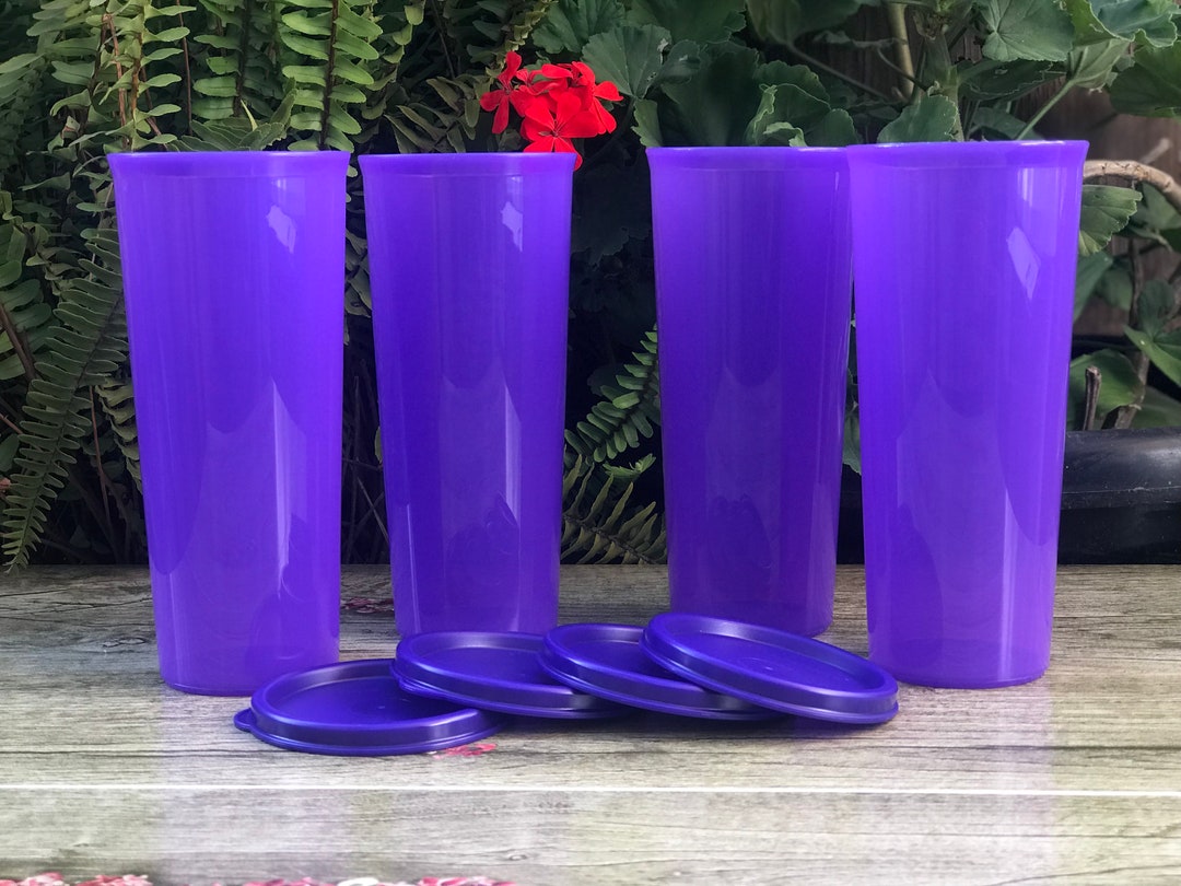 Tupperware Tumblers Set of 4 16 Oz Tumbler Set W/ Seals Etsy