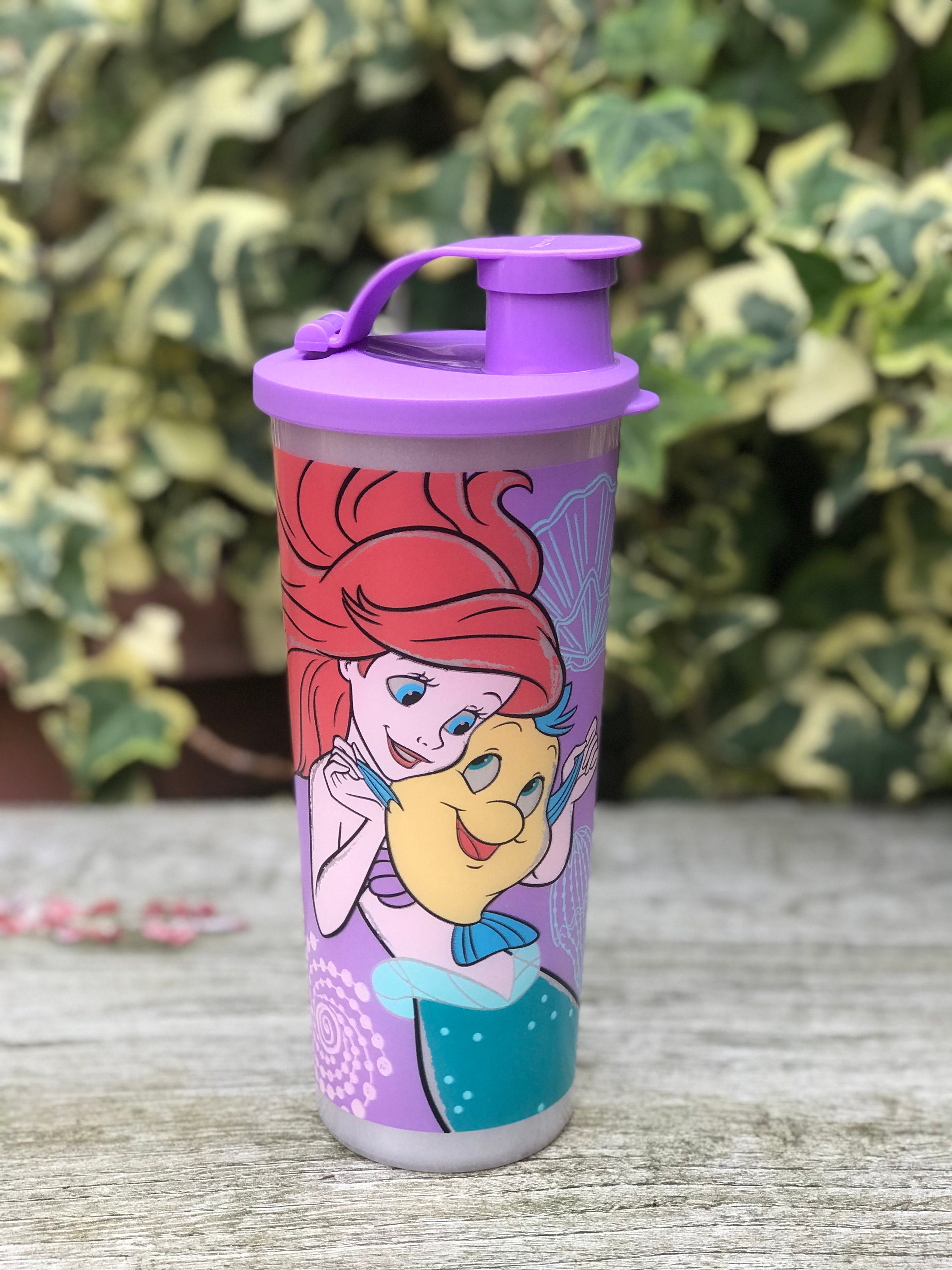 Vintage Disney The Little Mermaid Ariel small Plastic Cup mug child kids  dishes