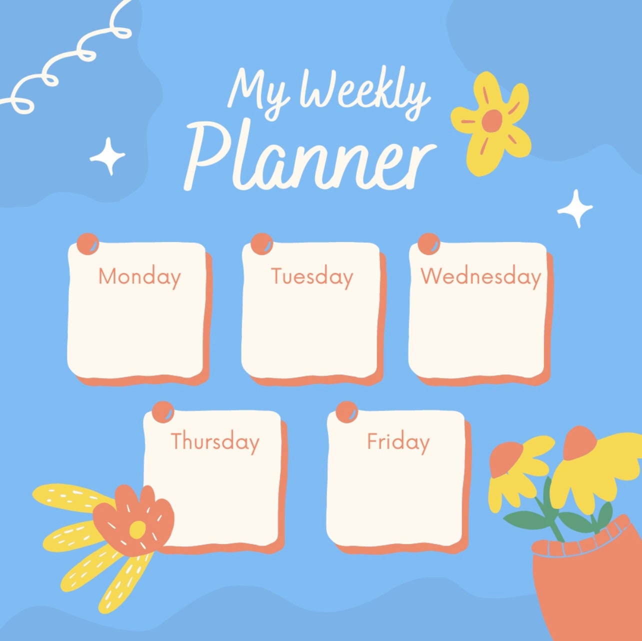 Free Blank Weekly Planner