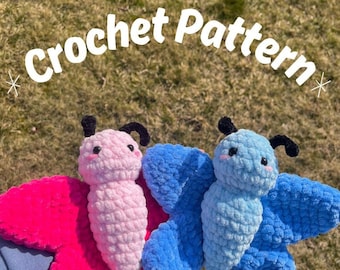No-Sew Schmetterling Häkelanleitung, Betty the Butterfly Häkelanleitung, Amigurumi Plushie Häkelanleitung