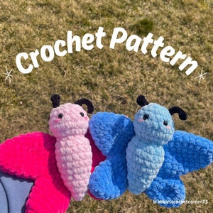 No-Sew Butterfly Crochet Pattern, Betty the Butterfly Pattern, Amigurumi Plushie Crochet Pattern