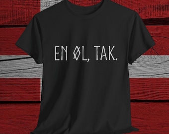 Dansk ölskjorta: "En øl, tak" Viking Pride Apparel