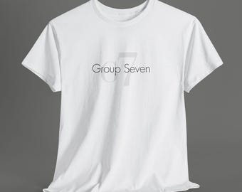 Grupp 7-inspirerad bomullströja, trendig TikTok-topp med grafisk design