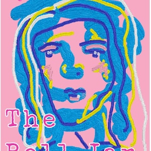 Bunte literarische Kunstdrucke, Originalkunstwerk, Sylvia Plath Die Glocke, Boho-Wandkunst, einzigartiges Geschenk für Buchliebhaber, lebendiges Wohndekor